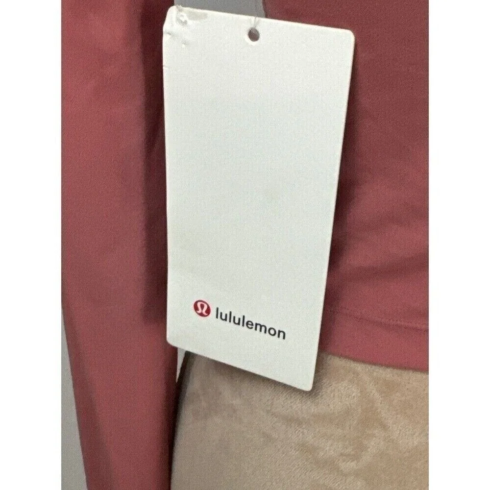 Lululemon Align Long Sleeve Cropped Top Pink‎ Sz 6 New W/Tag